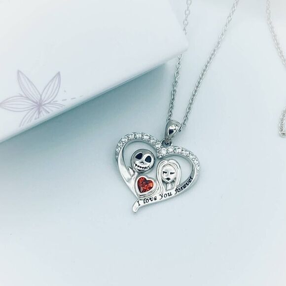 Night Before Christmas I Love You Forever Heart Necklace - Picture 1 of 4